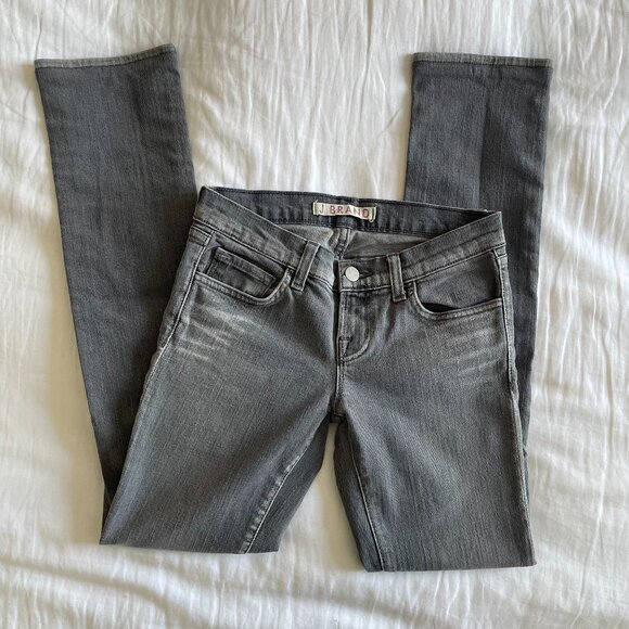 J Brand Gray Straight Jeans (sz 24) - Picture 1 of 4